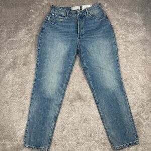 Everlane The Curvy 90s Cheeky Straight Jean High Rise Blue Denim Size 30 Regular